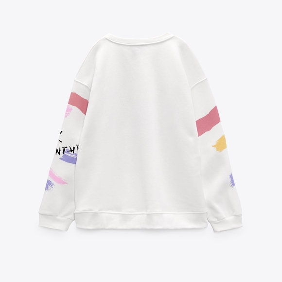 Sweat à Capuche Long Zara Pink Panther - Noir, Strass - Taille 12/14 Ans